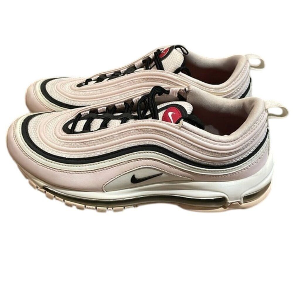 Nike Air Max 97 Pink Leather Sneaker Shoe Womens Size 9.5 921733-603